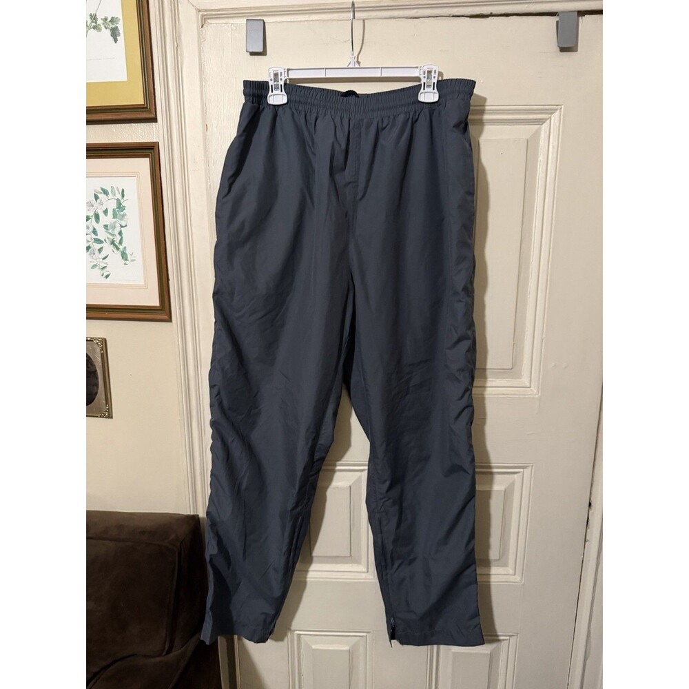 Sun Mountain Mens L Golf Rain Pants Navy Blue Nylon Lined Windbreaker